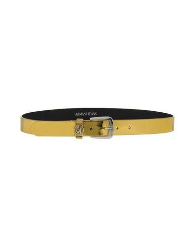 Armani Jeans Belts In Gold