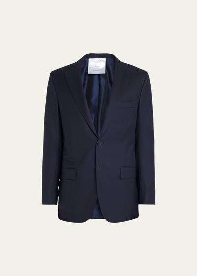 Kiton Men's Cashmere Solid Blazer In Navy