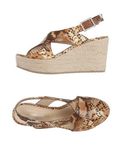 Alberto Gozzi Espadrilles In Khaki