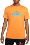 Nike Dri-fit Trail Collection T-shirt In Light Curry