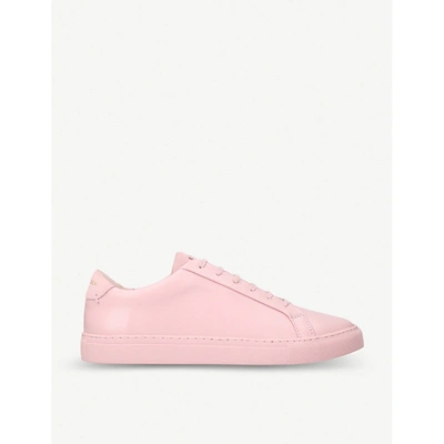Kurt Geiger Donnie Tonal Leather Trainers In Pink