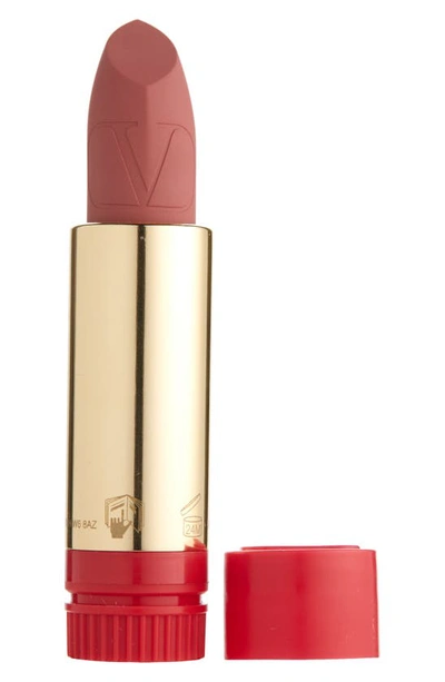Valentino Rosso  Refillable Lipstick Refill In 123r / Matte