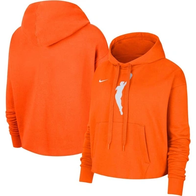 Nike Wnba  Fleece Pullover Hoodie In Orange
