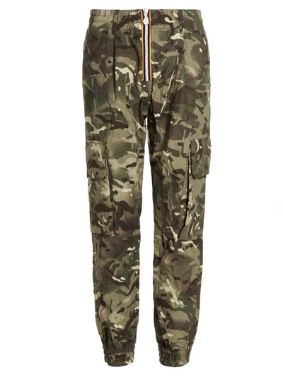 K-way R&d Camouflage Cargo Trousers In Multicolor
