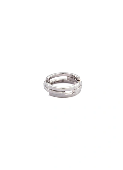 Dauphin 'volume' 18k White Gold Three Tier Ring In Metallic