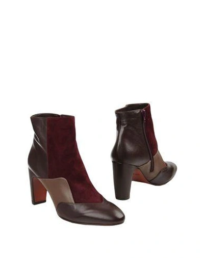 Chie Mihara Ankle Boot In Deep Purple