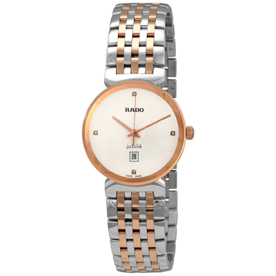 Rado R48913723 Florence Stainless-steel And Full-cut Diamond Quartz Watch In Pink/white/two Tone/silver Tone/rose Gold Tone/gold Tone