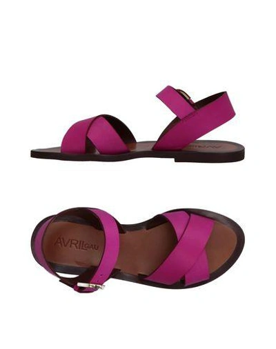 Avril Gau Sandals In Fuchsia