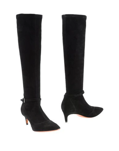 Santoni Knee Boots In Black