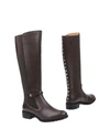 Armani Jeans Boots In Dark Brown