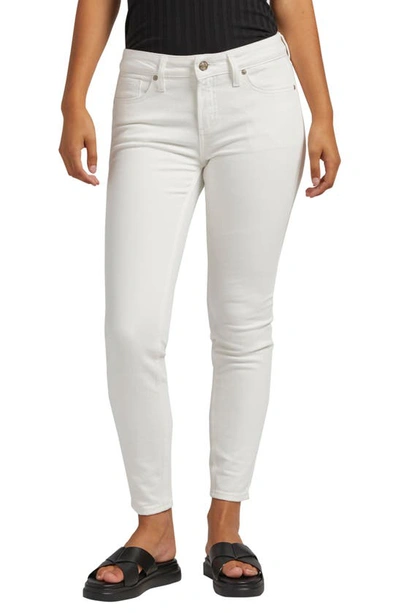 Silver Jeans Co. Women's Suki Mid Rise Skinny Pants In Stone