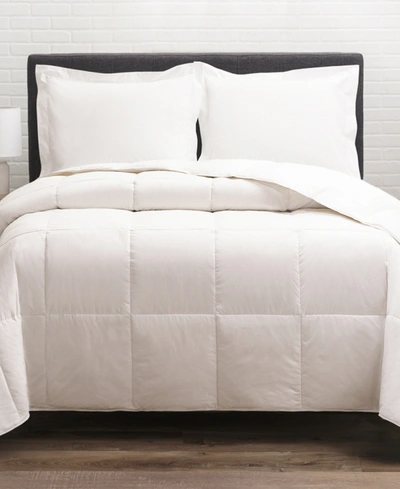 Allied Home 300 Thread Count 100% Cotton Twill Down Comforter, Twin In White