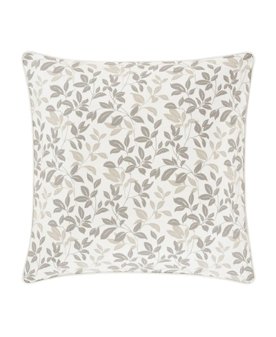 Royal Court Laurel Decorative Pillow, 16" X 16" Bedding In White