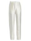 Gauchère Striped Silk-twill Wide-leg Pants In Cream
