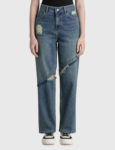 ■ADERERROR■ Stami jeans Blue Ader Error - Stami Jeans | HBX - Globally Curated Fashion