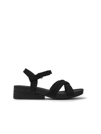 Camper Minikaah  Sandals In Recycled Polyester In Black