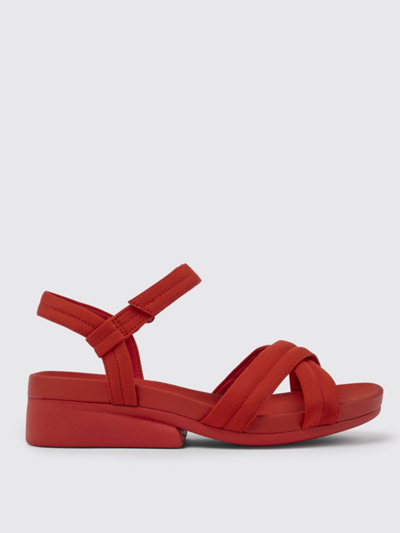 Camper Minikaah  Sandals In Recycled Polyester In Red