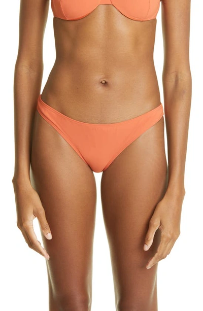 Totême Mini Recycled Polyamide Blend Bikini Bottoms In Orange