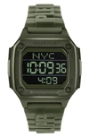 Philipp Plein Hyper $hock Silicone Strap Square Watch, 44mm In Ip Gunmetal
