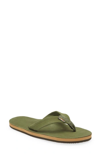 Rainbow '301alts' Sandal In Forest Green / Fawn