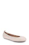 Yosi Samra Samara Foldable Ballet Flat In Ivory
