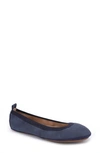 Yosi Samra Samara Foldable Ballet Flat In Navy