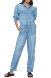 Wash Lab Denim Denim Jumpsuit In Everyday Blue