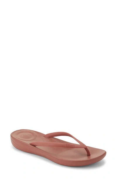 Fitflop Iqushion Flip Flop In Warm Rose