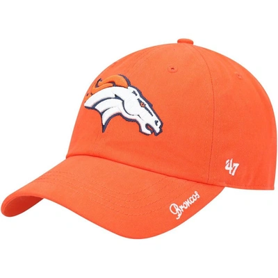 47 ' Orange Denver Broncos Miata Clean Up Secondary Adjustable Hat