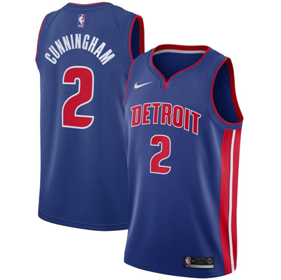 Nike Detroit Pistons Icon Edition 2022/23  Men's Dri-fit Nba Swingman Jersey In Blue