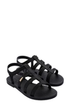 Melissa Sun Rodeo Water Resistant Cage Sandal In Black