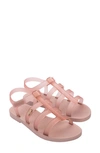 Melissa Sun Rodeo Water Resistant Cage Sandal In Pink
