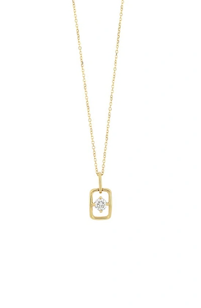Bony Levy Varda Solitaire Diamond Link Pendant Necklace In 18k Yellow Gold