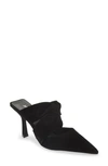 Jeffrey Campbell Tied-up Pointed Toe Mule In Black