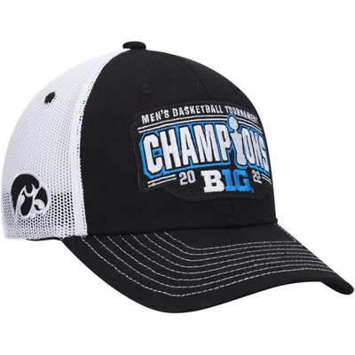 Zephyr Basketball Conference Tournament Champions Locker Room Adjustable Hat In Black,white