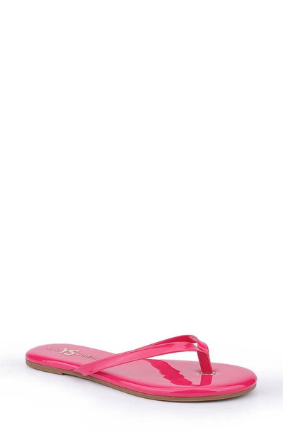 Yosi Samra Rivington Flip Flop In Hot Pink