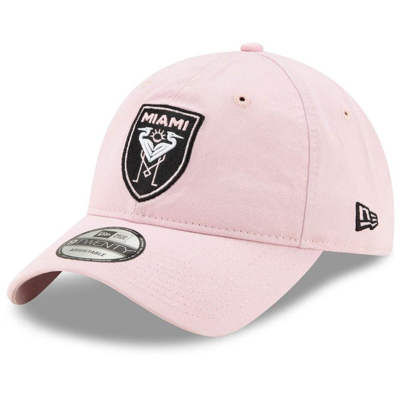 New Era Pink Inter Miami Cf Mls Team Logo 9twenty Adjustable Hat