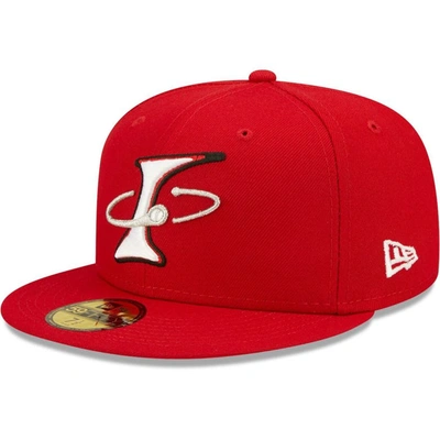 New Era Red Albuquerque Isotopes Alternate Logo Authentic Collection 59fifty Fitted Hat