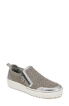 Jambu July Side Zip Sneaker In Grey/ Gunmetal