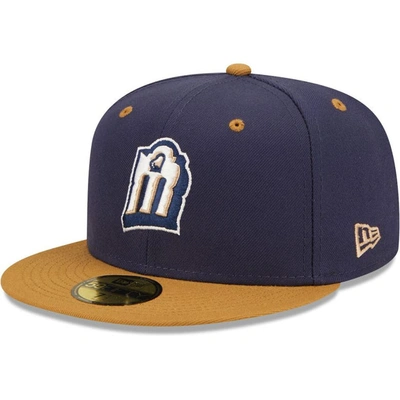 New Era Navy San Antonio Missions Authentic Collection Team Alternate 59fifty Fitted Hat