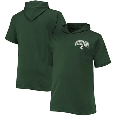 Profile Men's Green Michigan State Spartans Big And Tall Team Hoodie T-shirt
