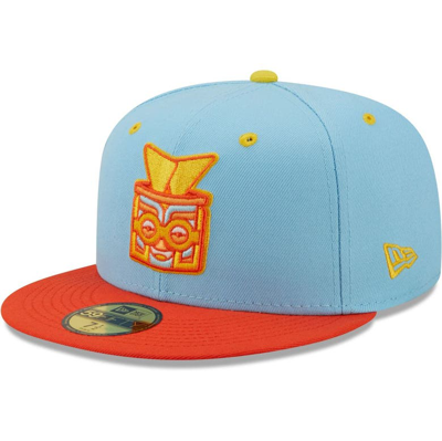 New Era Blue Rayados De Winston-salem Copa De La Diversion 59fifty Fitted Hat In Light Blue,orange