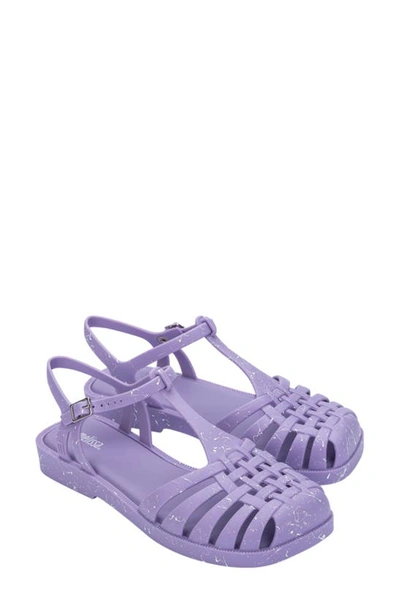 Melissa Aranha Quadrada Ii Water Resistant Sandal In Lilac