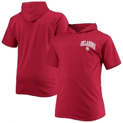 Profile Men's Crimson Oklahoma Sooners Big And Tall Team Hoodie T-shirt