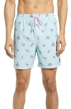 Hurley Cannonball Volley Swim Trunks In Teal Tinted 2
