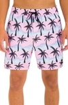 Hurley Men's Cannonball Volley Boardshorts In Pink