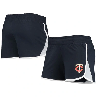 New Era Navy Minnesota Twins Stretch French Terry Shorts