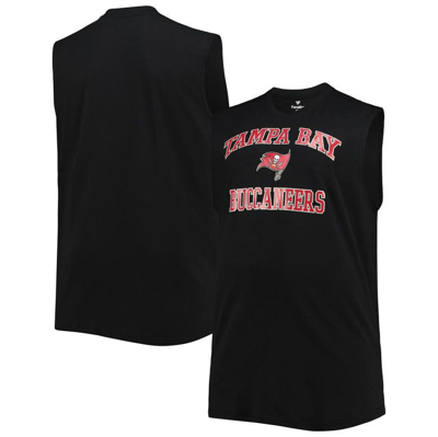 Profile Black Tampa Bay Buccaneers Big & Tall Muscle Tank Top