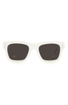 Isabel Marant 51mm Square Sunglasses In Ivory / Grey