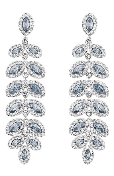 Swarovski Rhodium-plated Crystal Drop Earrings